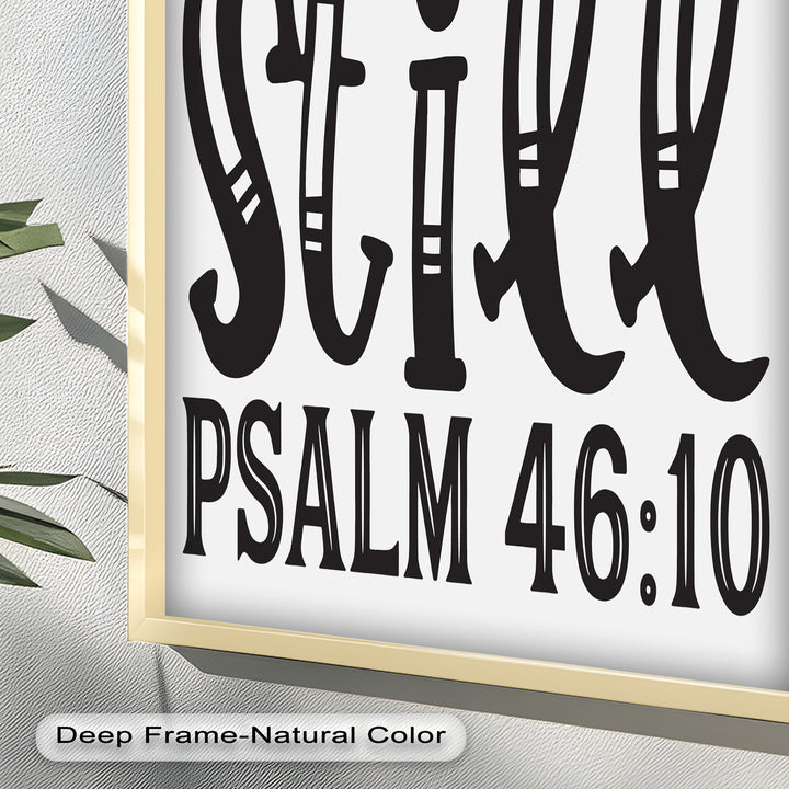 Sei still – Psalm 46:10 Bibel Bibel Ölgemälde