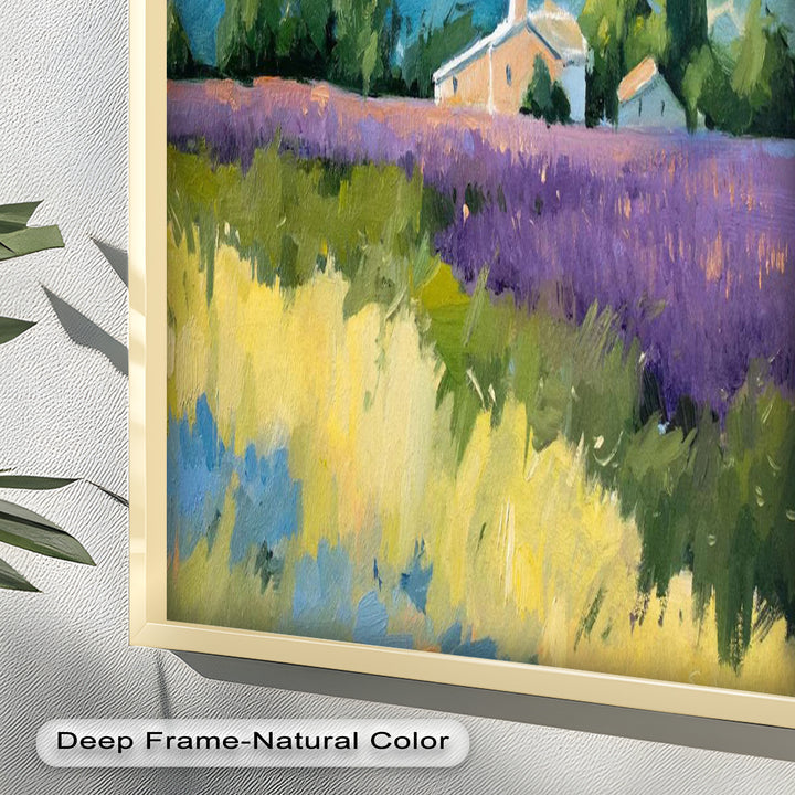 Lavender Fields in Provence – Impressionist Landscape Oil Painting