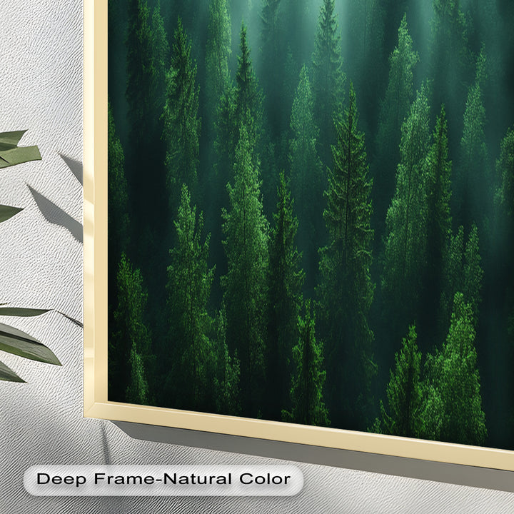 Misty Forest Landscape – Enchanting Nature Oil Painting