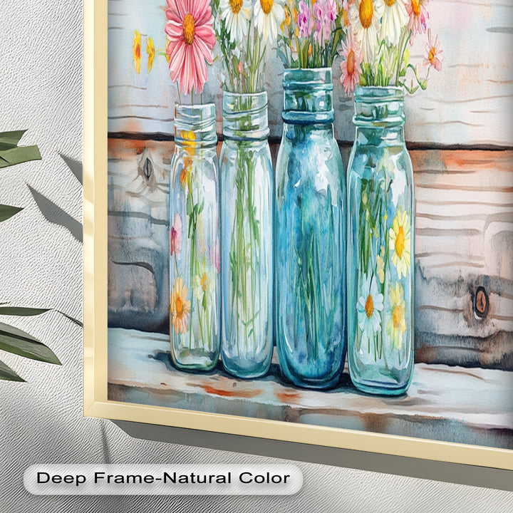 Flower Jars – Modern Oil Painting