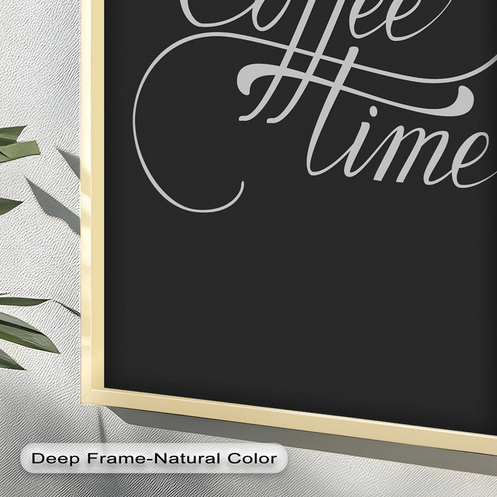 Coffee Time Script Art – Calligraphy Oil Painting - MyPhotoStation