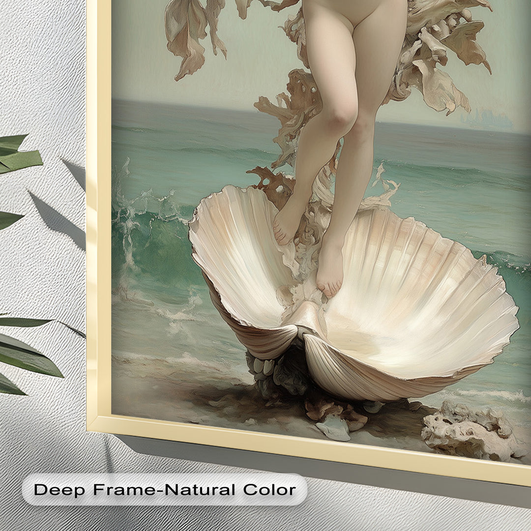 Ethereal Awakening – Renaissance Venus Rising Oil Painting