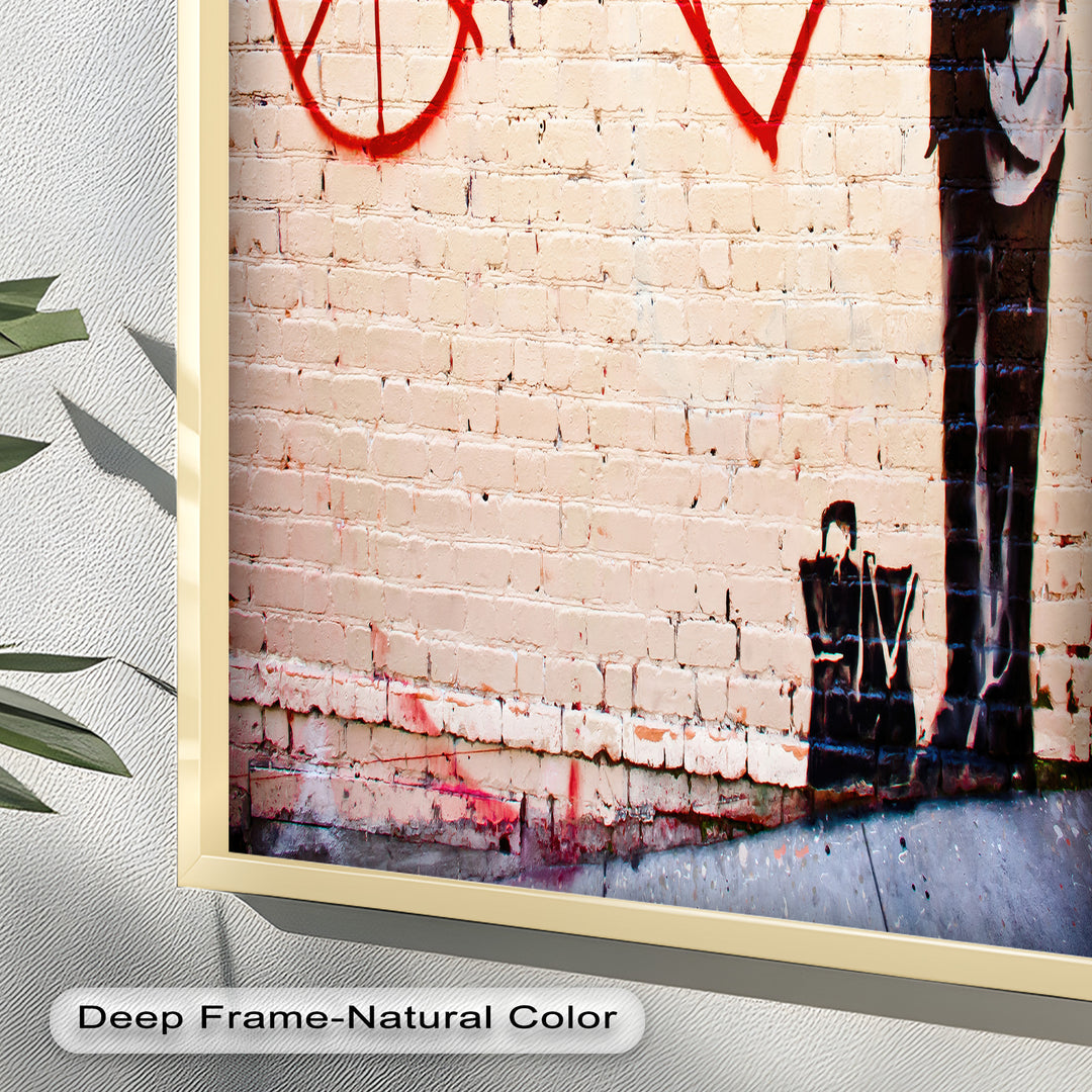 Peace + Love Equation – Banksy Oil Painting