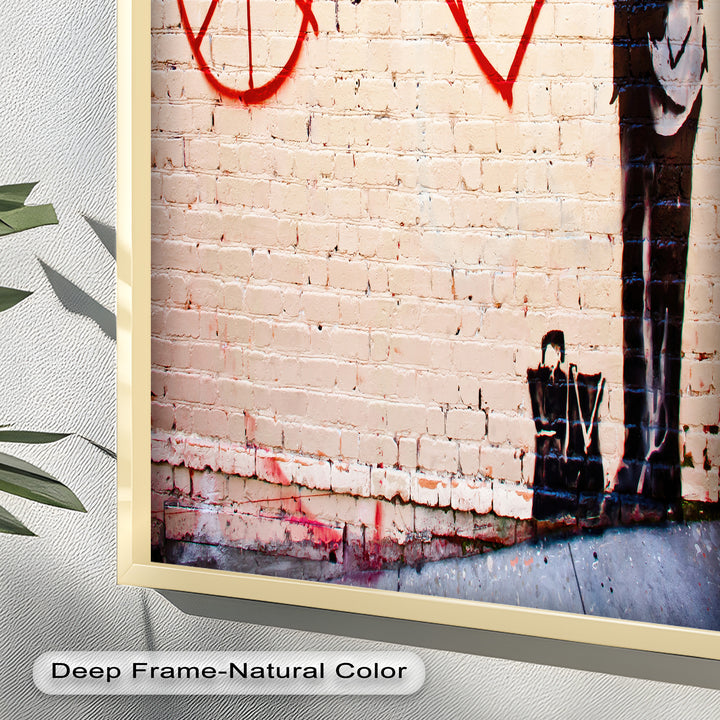 Peace + Love Equation – Banksy Oil Painting