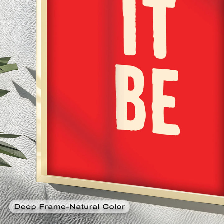 Let It Be – Red Oil Painting - MyPhotoStation