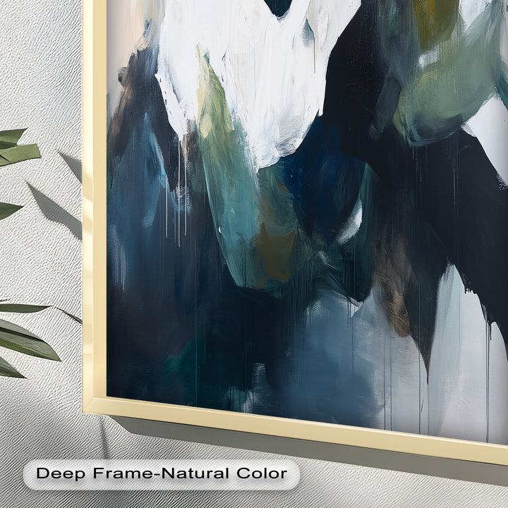 Eclipsed Range – Bold Mountain Shadows Abstract Oil Painting