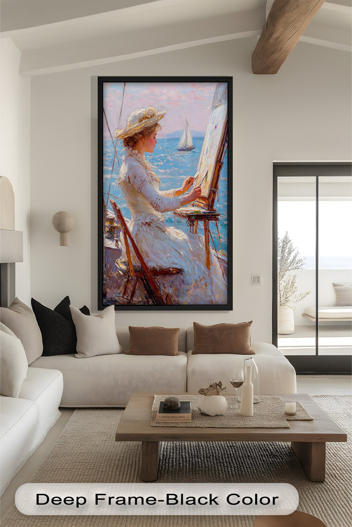 Seaside Muse – Impressionist Oil Painting