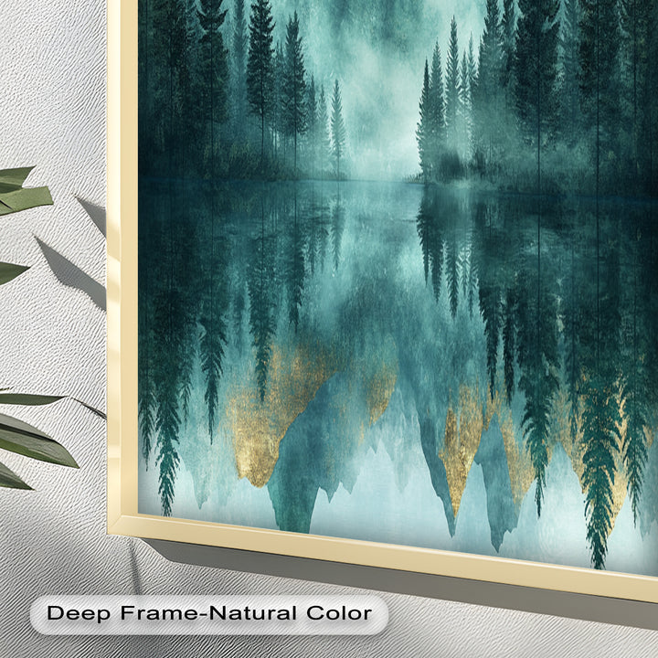 Mist Mountains – Forest Oil Painting