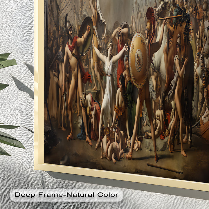 The Sabine Women Intervene – Classicism Oil Painting