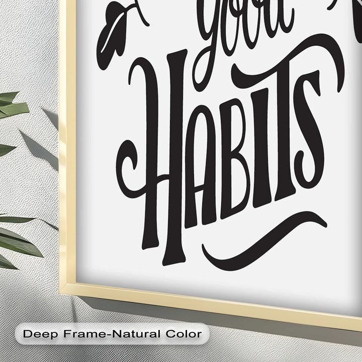 Build Good Habits – Motivational Oil Painting - MyPhotoStation