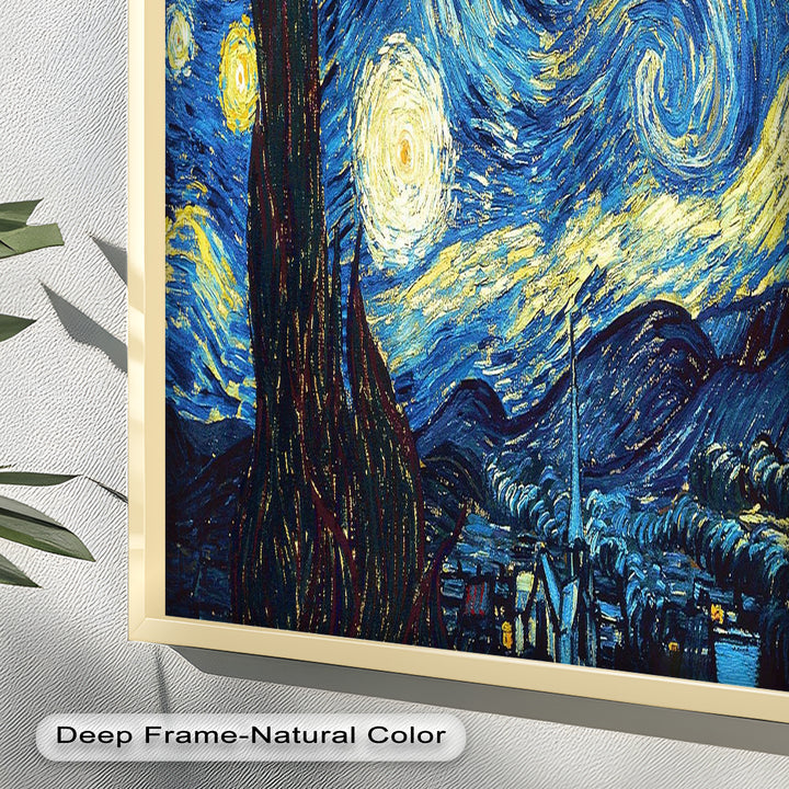 The Starry Night by Vincent van Gogh – Post-Impressionist Oil Painting