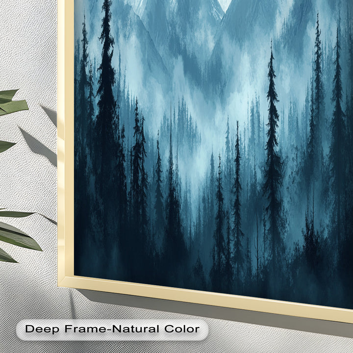 Misty Mountain Pines – Landscape Oil Paintings