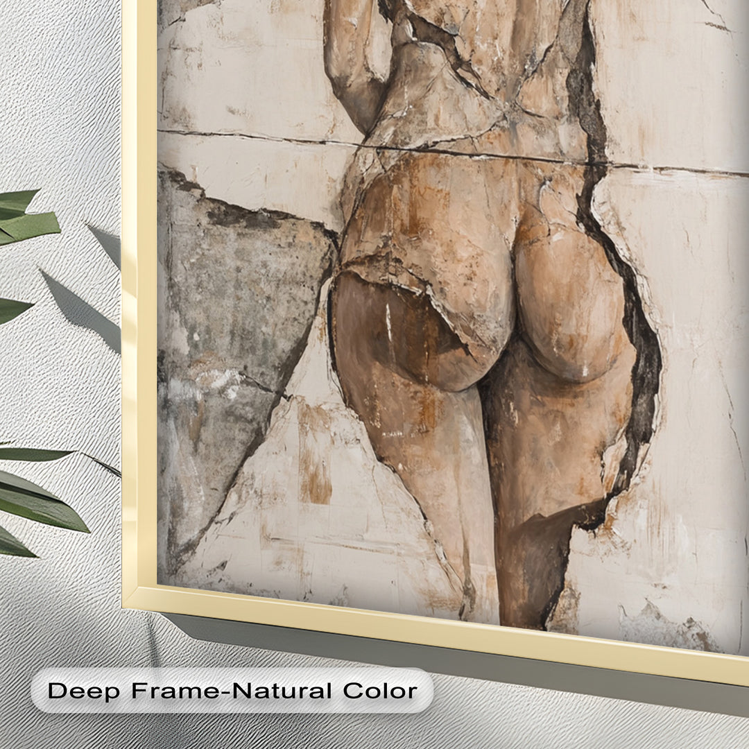Cracked Grace – Figurative Nude Oil Painting