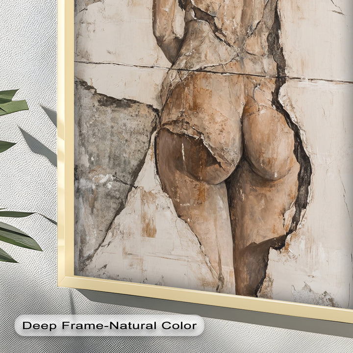 Cracked Grace – Figurative Nude Oil Painting