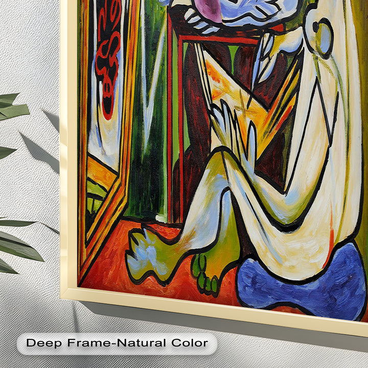 Artist and the Dream – Abstract Interior Scene Picasso Oil Painting