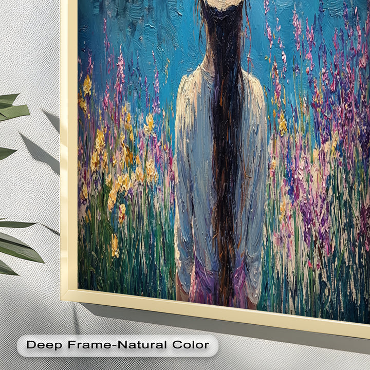 Girl by the Water – Impressionist Oil Painting