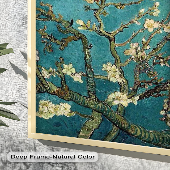 Spring Reverie – Blooming Almond Branches Flower Oil Painting