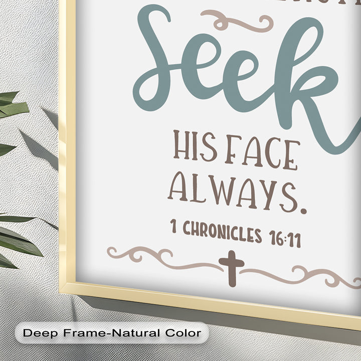 Seek His Face Always – 1 Chronicles 16:11 Oil Painting