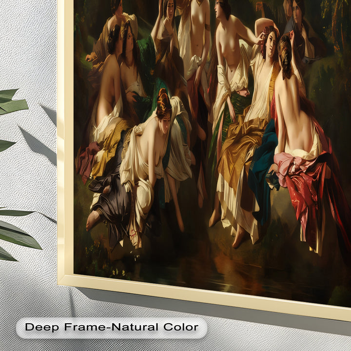 Twilight Reverie – Neoclassical Gathering of Maidens Oil Painting