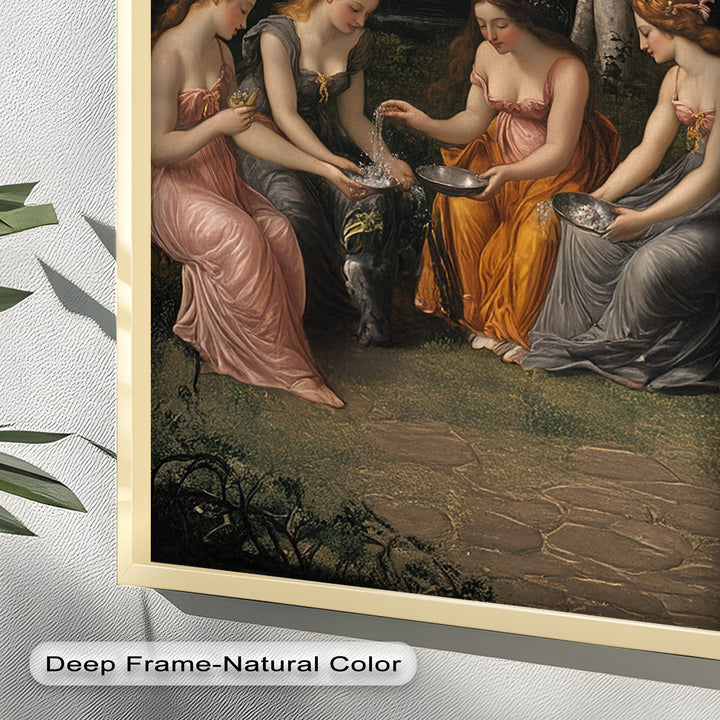 Forest Nymphs at the Spring – Mythical Gathering Oil Painting