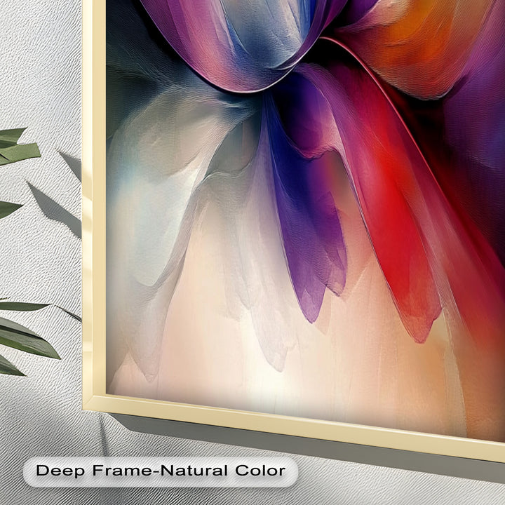 Abstract Floral Flow – Colorful Modern Oil Painting