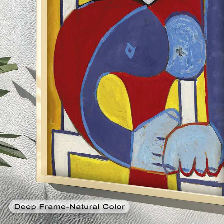 Color Harmony – Abstract Seated Woman Picasso Oil Painting