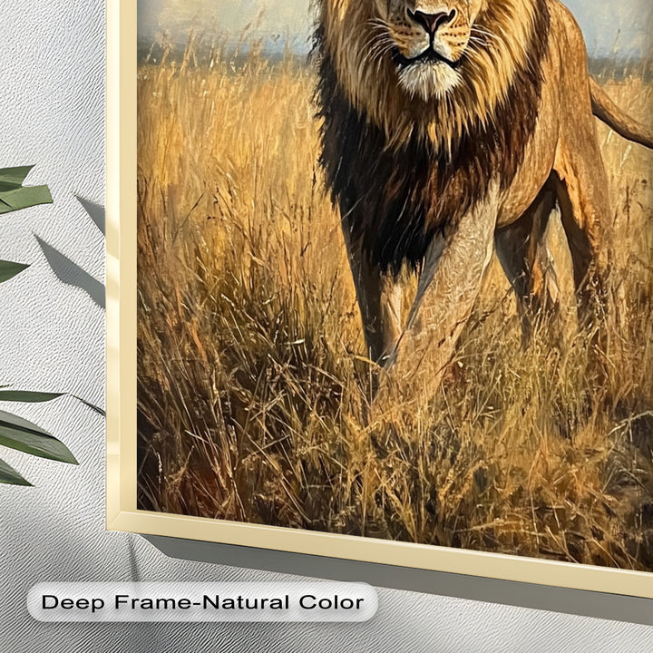 King of the Savannah – Animal Oil Painting