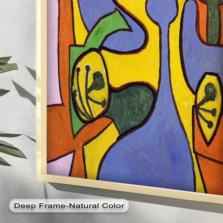 The Mask of Form – Bold Geometric Expression Picasso Oil Painting
