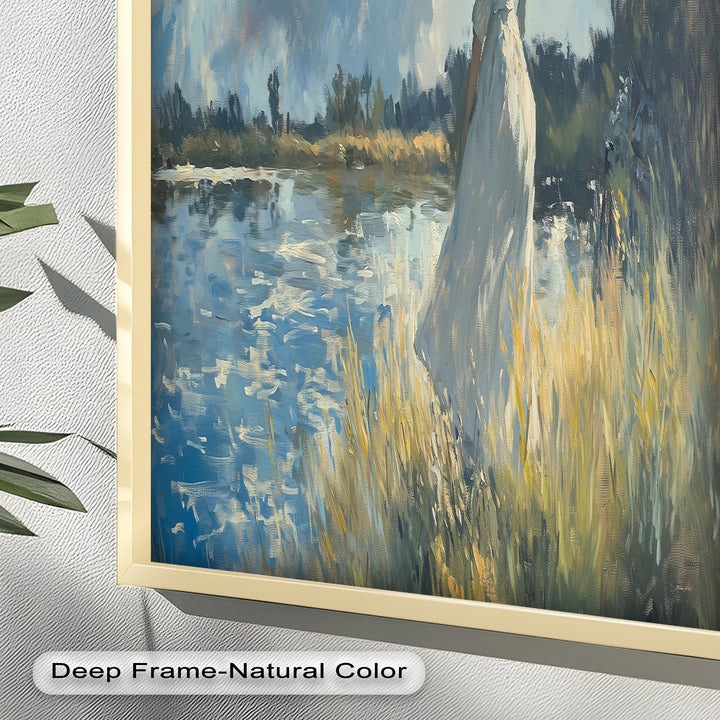 Lady by the River – Impressionist Oil Painting