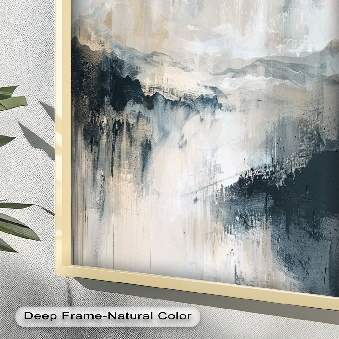 Abstract Landscape Reflection – Modern Serenity Oil Painting