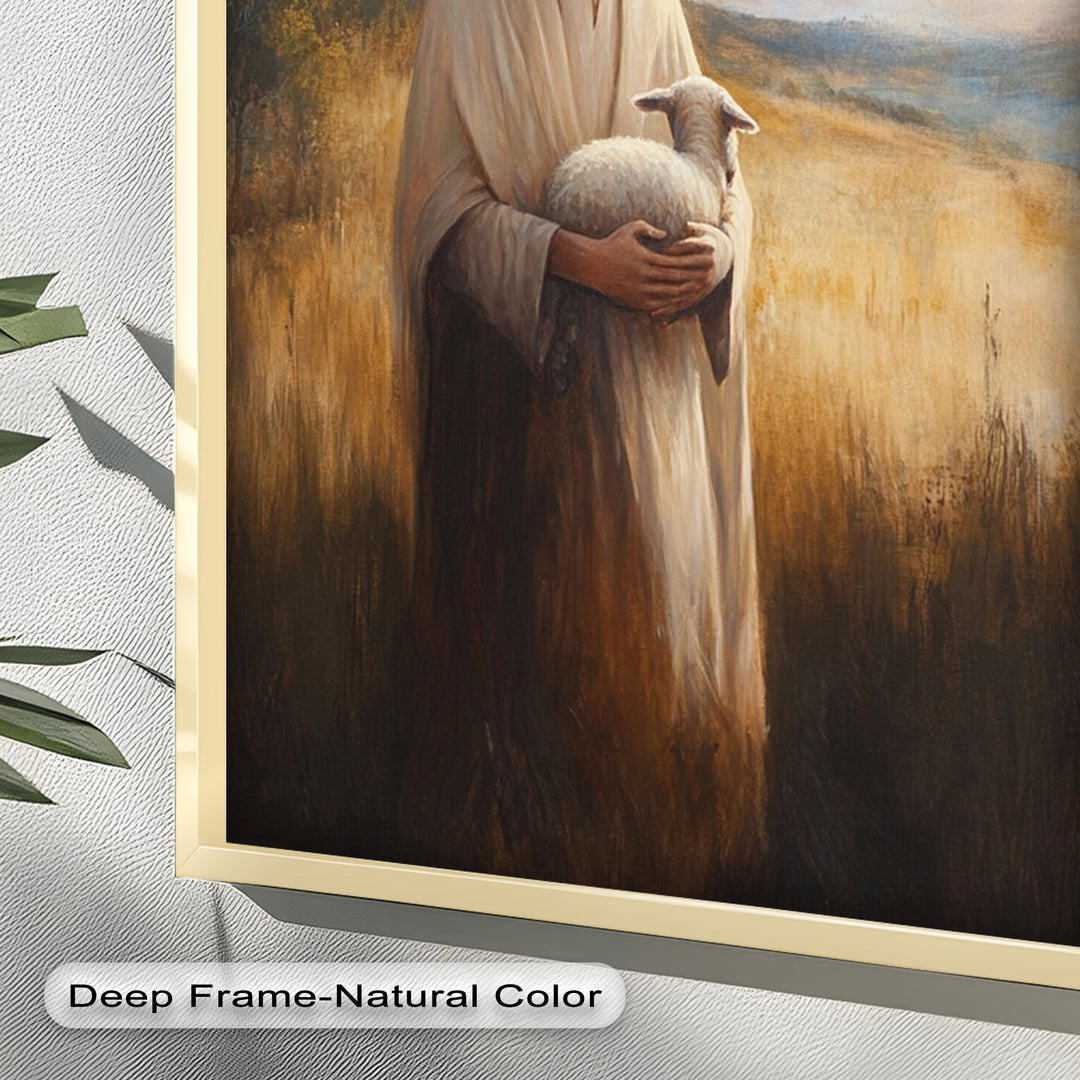 Psalm 23:1 – The Lord is My Shepherd Bible Verse Oil Painting