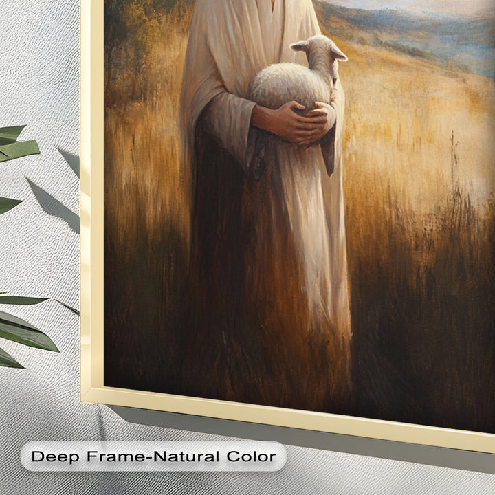 Psalm 23:1 – The Lord is My Shepherd Bible Verse Oil Painting
