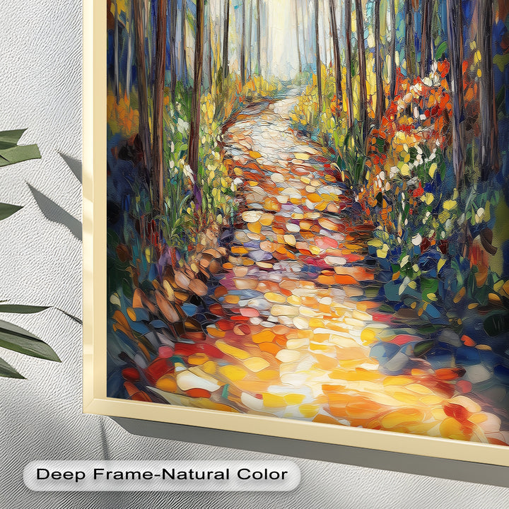 Forest Road to Somewhere – Expressive Oil Painting