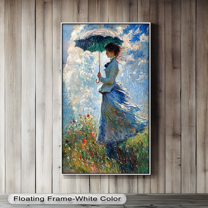 Lady in the Breeze – Impressionist Oil Painting