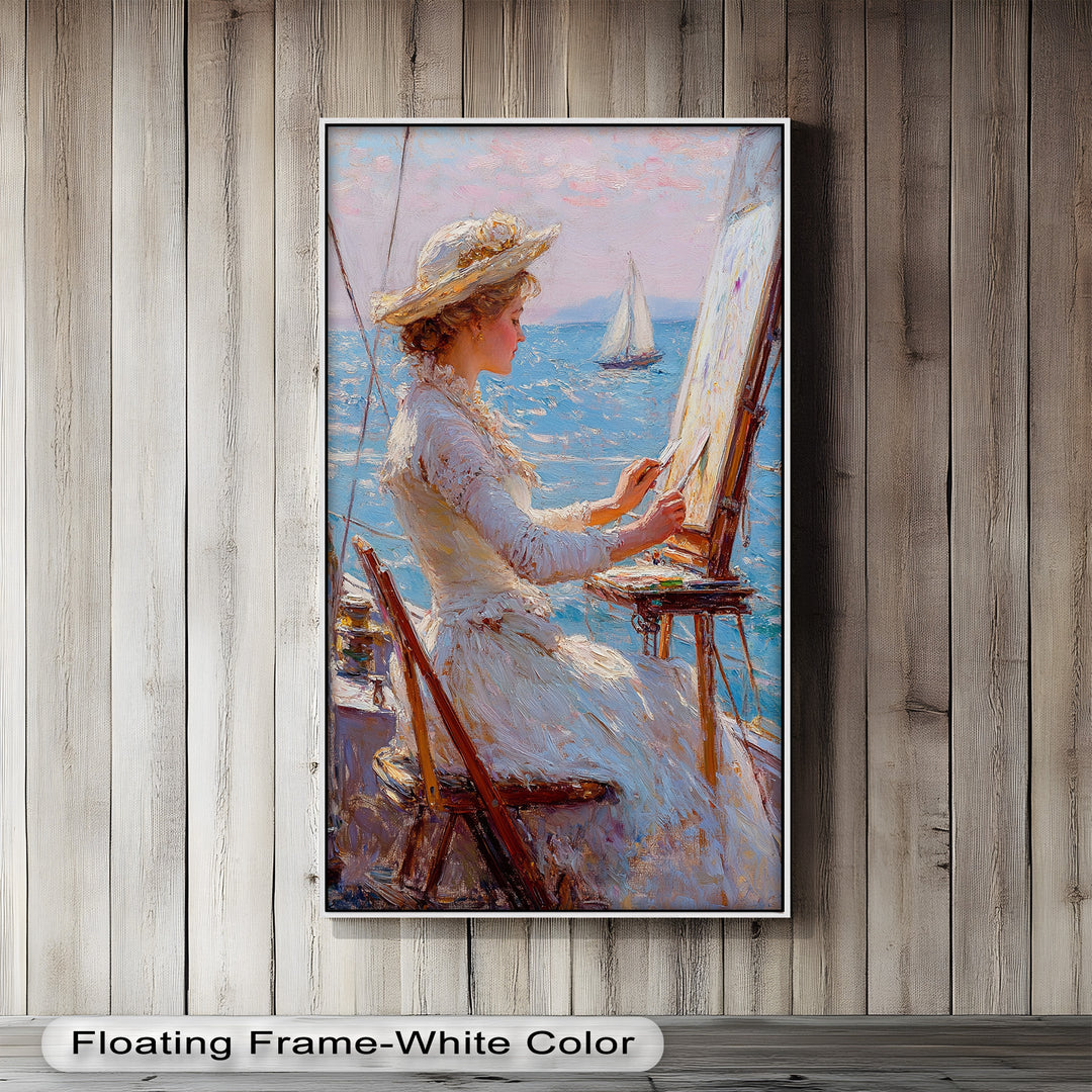 Seaside Muse – Impressionist Oil Painting