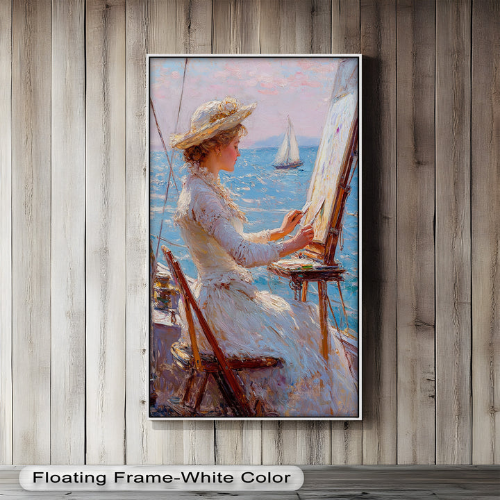 Seaside Muse – Impressionist Oil Painting