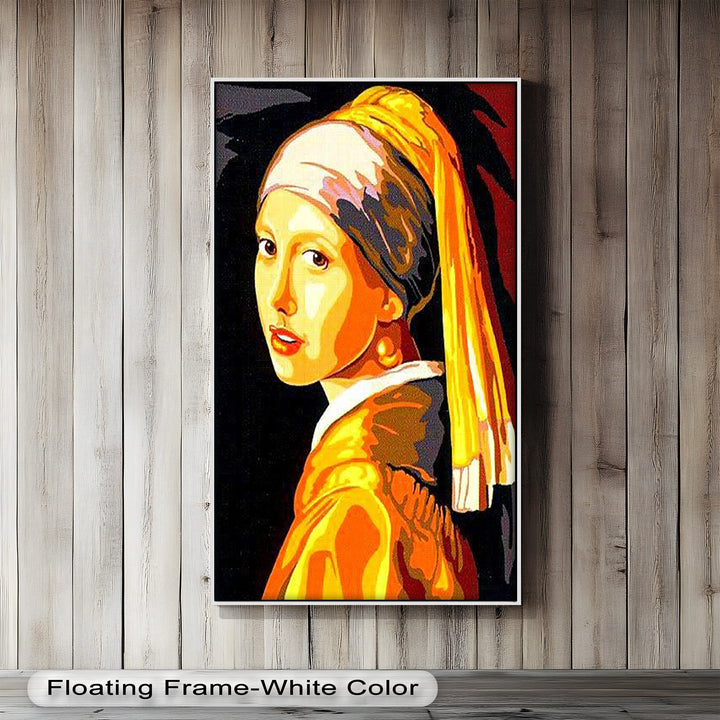 Modern Rendition of Girl with a Pearl Earring - Renaissance Oil Painting