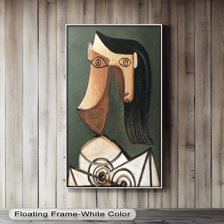 Woman with Curved Nose – Abstract Cubist Picasso Oil Painting