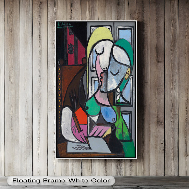 The Letter – Woman Writing at Window Picasso Oil Painting