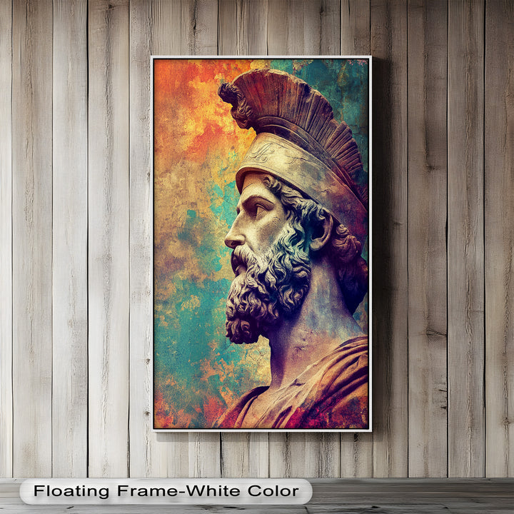 Greek Hero Bust - Mythology Oil Painting