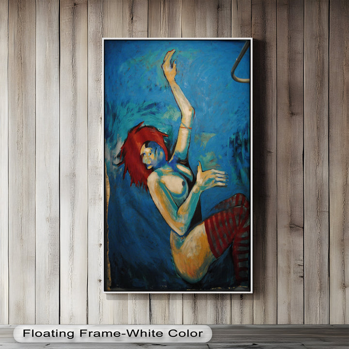 Red-Haired Nude with Blue Shadows - Picasso Oil Painting