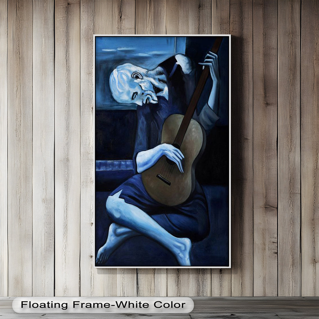 Melancholy Strings – Blue Period Picasso Oil Painting