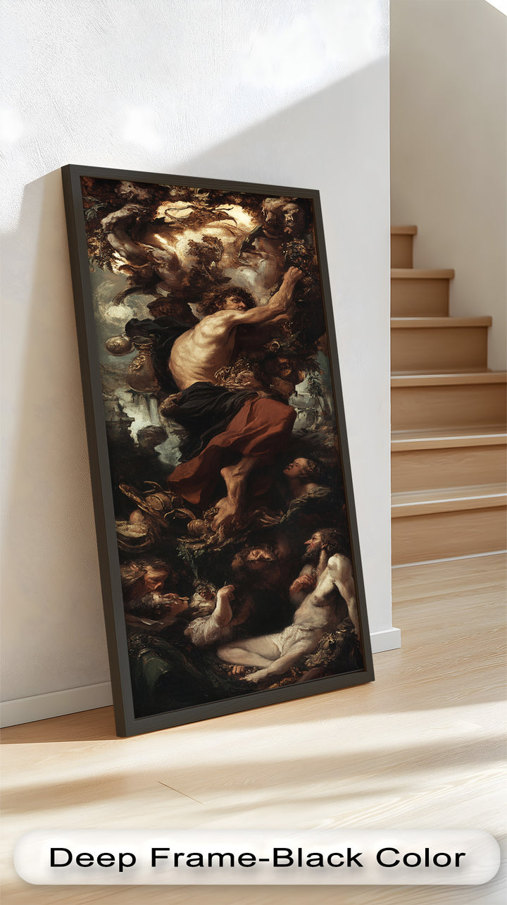 The Titan’s Ascent – Baroque Mythological Oil Painting