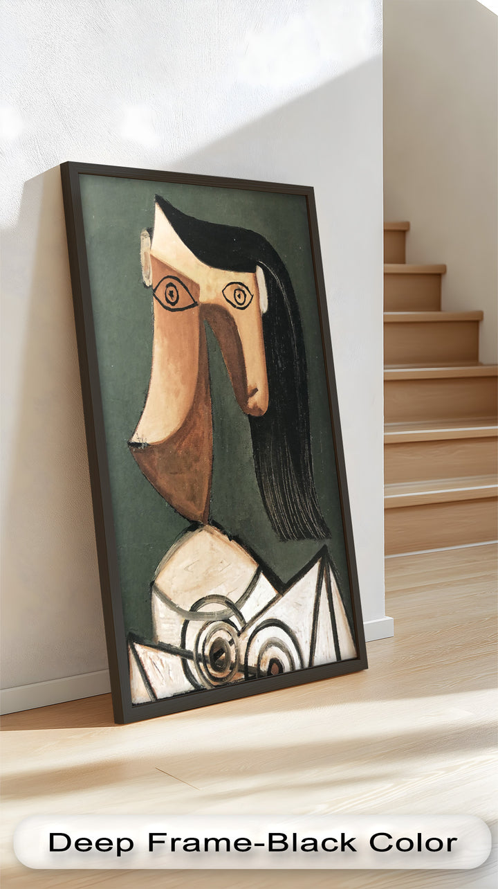 Woman with Curved Nose – Abstract Cubist Picasso Oil Painting