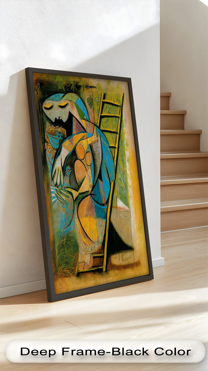 Nest of Peace – Symbolic Cubist Oil Painting