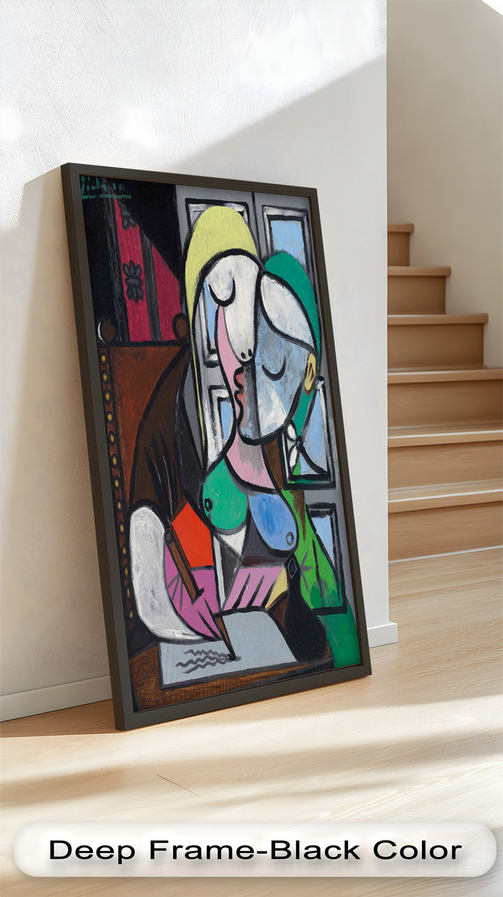 The Letter – Woman Writing at Window Picasso Oil Painting
