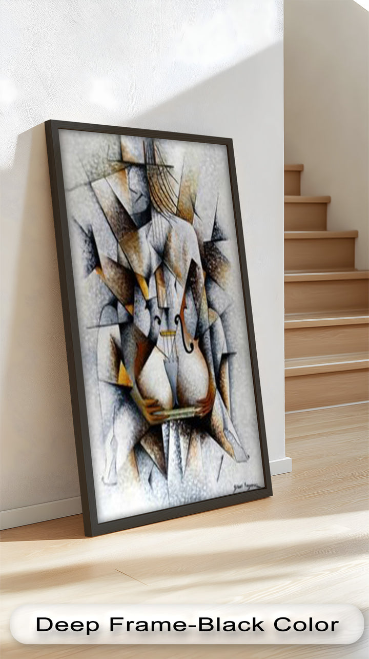 Cubist Nude with Violin - Picasso Oil Painting