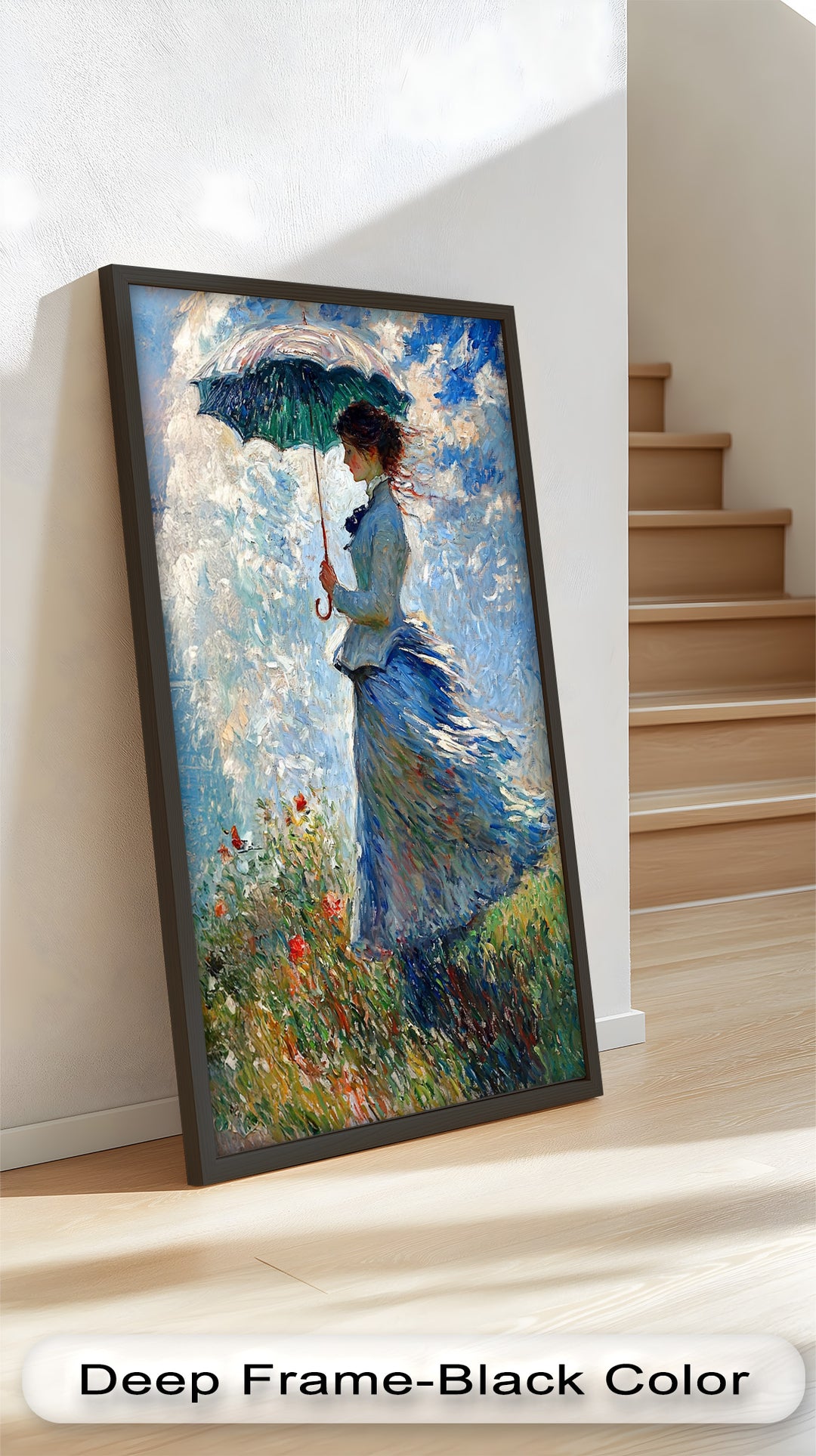 Lady in the Breeze – Impressionist Oil Painting