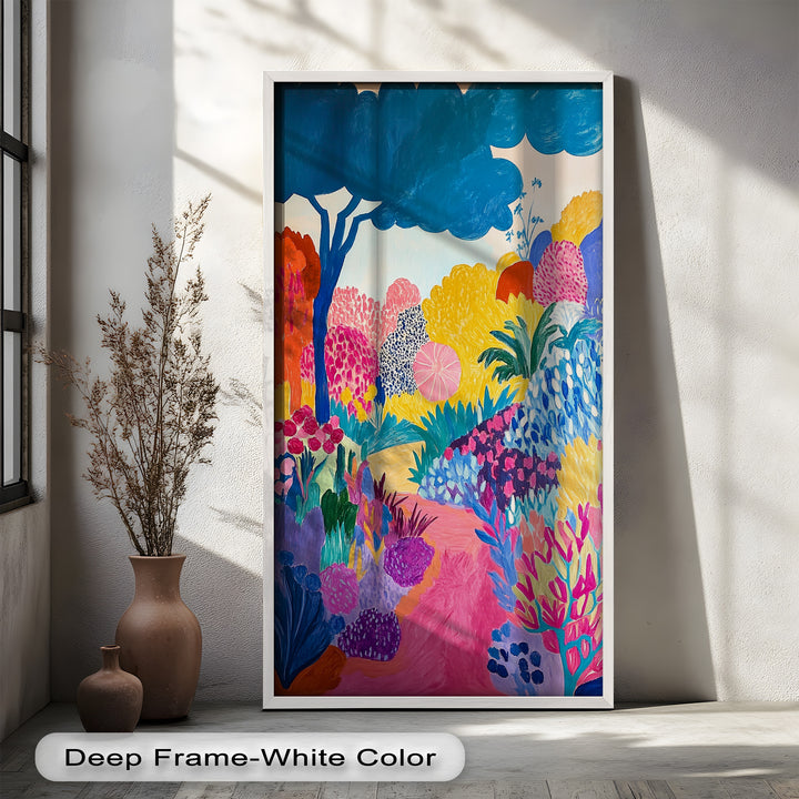 Vibrant Fauvist Garden – Expressive Nature Oil Painting