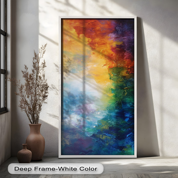 Celestial Vortex – Dreamlike Color Fade Abstract Oil Painting